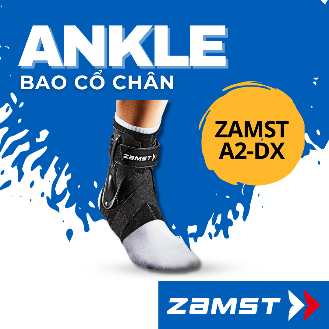 Đai hỗ trợ bảo vệ chống lật mắt cá chân ZAMST chính hãng A2-DX