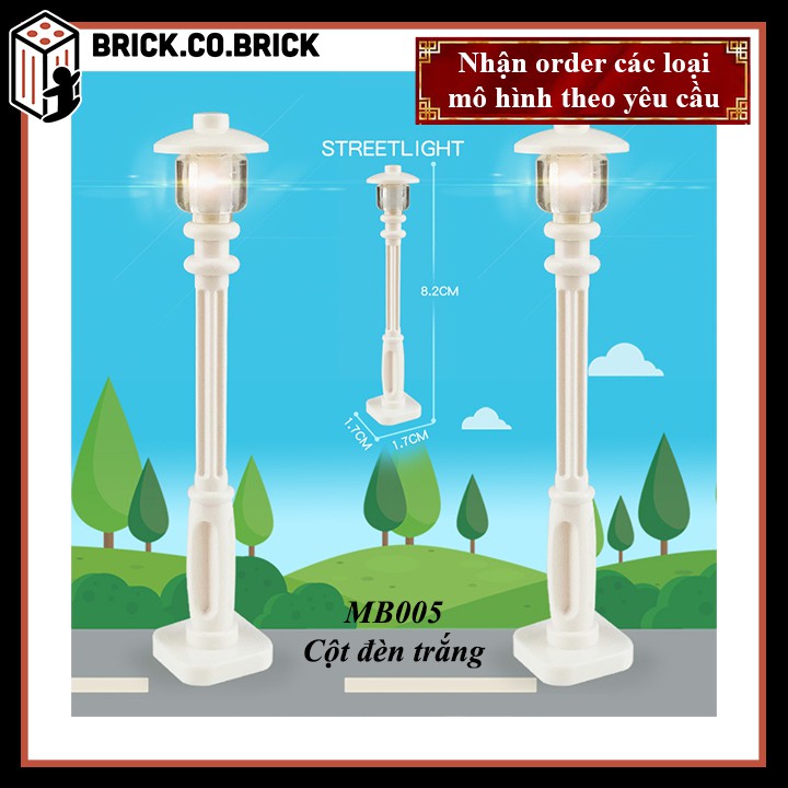 Phụ kiện moc- đồ chơi lắp ráp trang trí cột đèn đường - mb-005