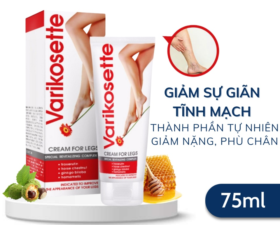 Kem Giảm Suy Giãn Tĩnh Mạch Varikosette Nga 75ml