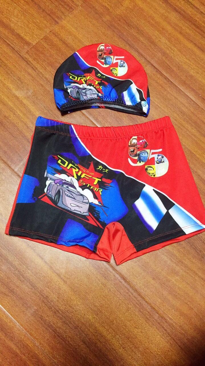 quần bơi và mũ bơi cho bé 12-22kg