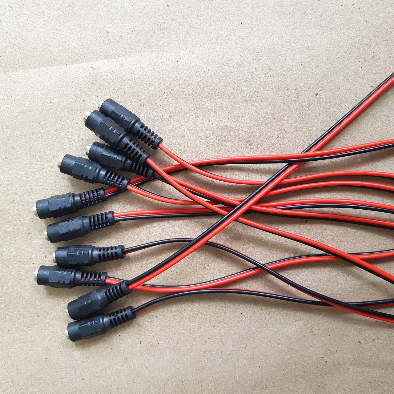 10 Sợi Jack nguồn DC đầu cái 5.5 X 2.1mm liền dây