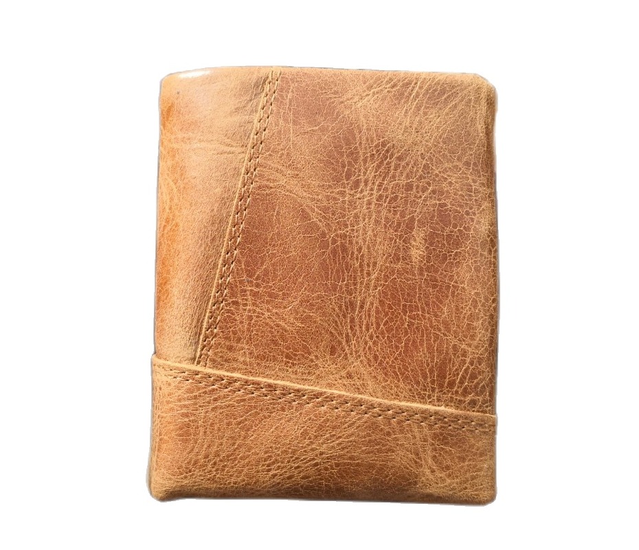 Ví da bò sáp ngựa điên cao cấp tuyệt đẹp - Mẫu đứng kinh điển gấp ba cực HOT năm nay - Ngăn riêng biệt để giấy tờ ngày xưa VC1002 thatchatstore