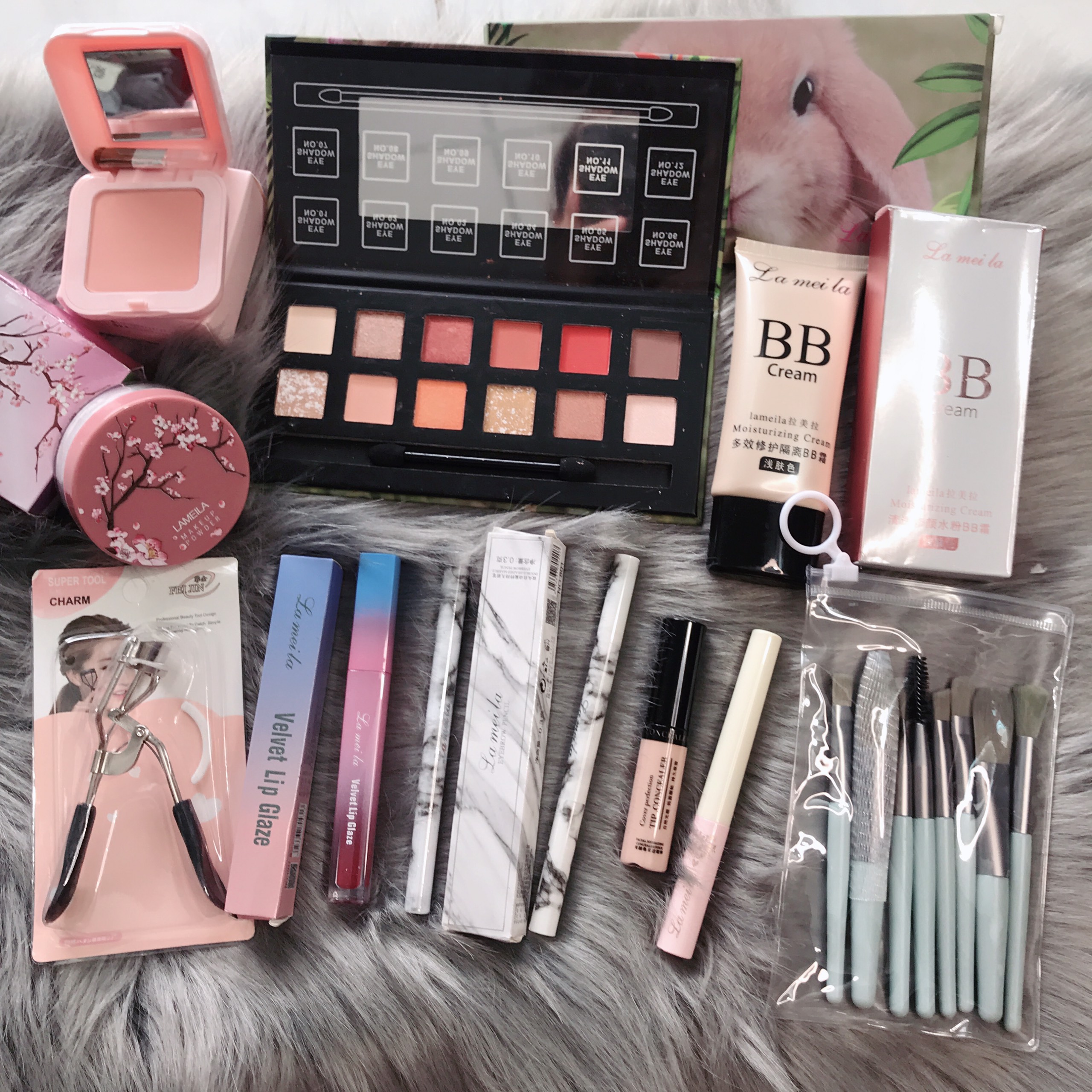 Bộ trang điểm 10 món tiện lợi set trang điểm chuyên nghiệp bộ trang điểm cá nhân đầy đủ
