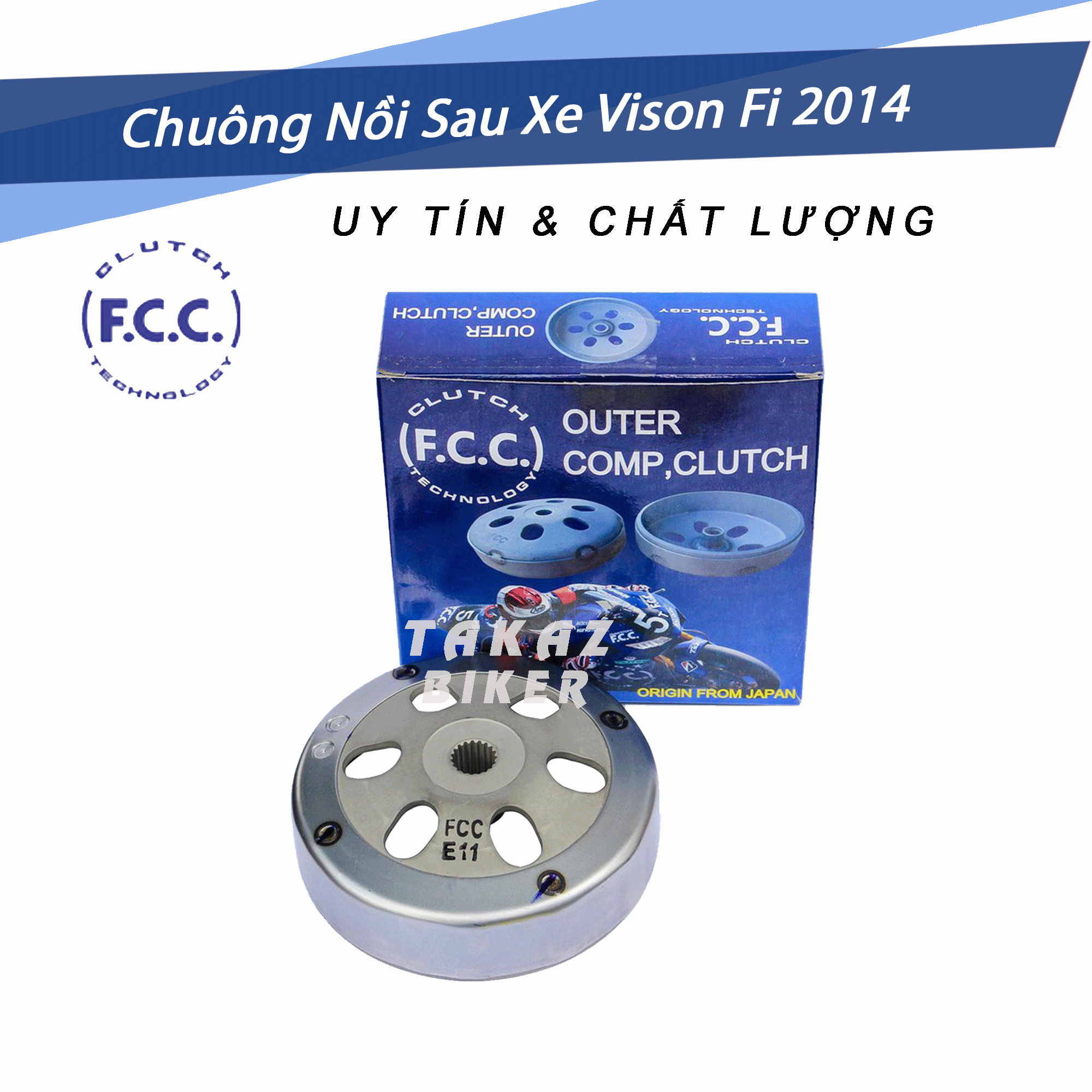 Chuông nồi fcc xe tay ga : honda vison fi 2014