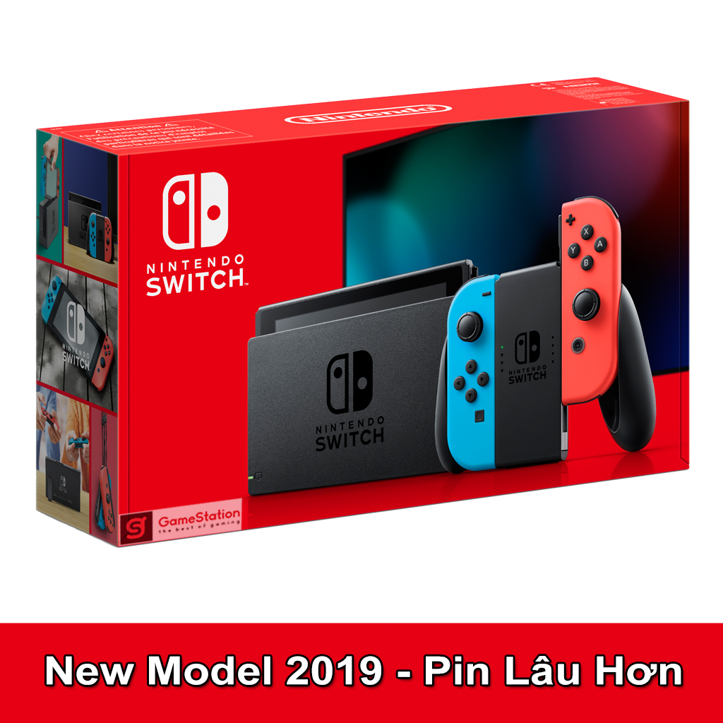 Máy nintendo switch new model 2019 - màu neon