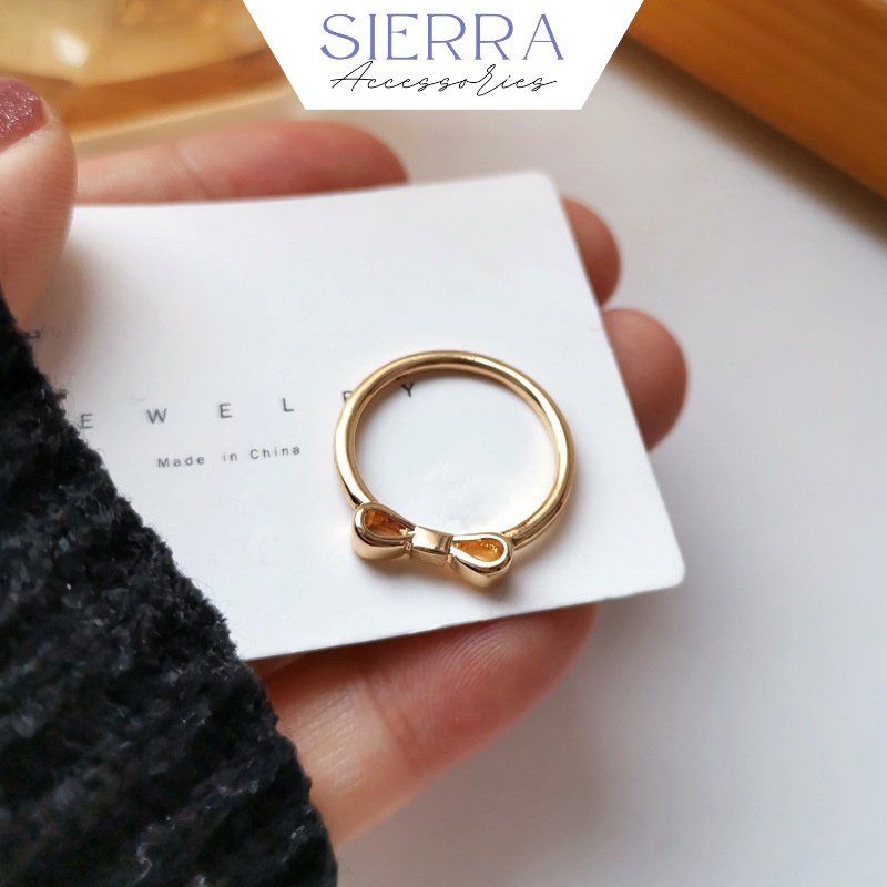 R9 - Nhẫn chiếc nơ nhỏ phong cách cổ điển - Sierra Accessories