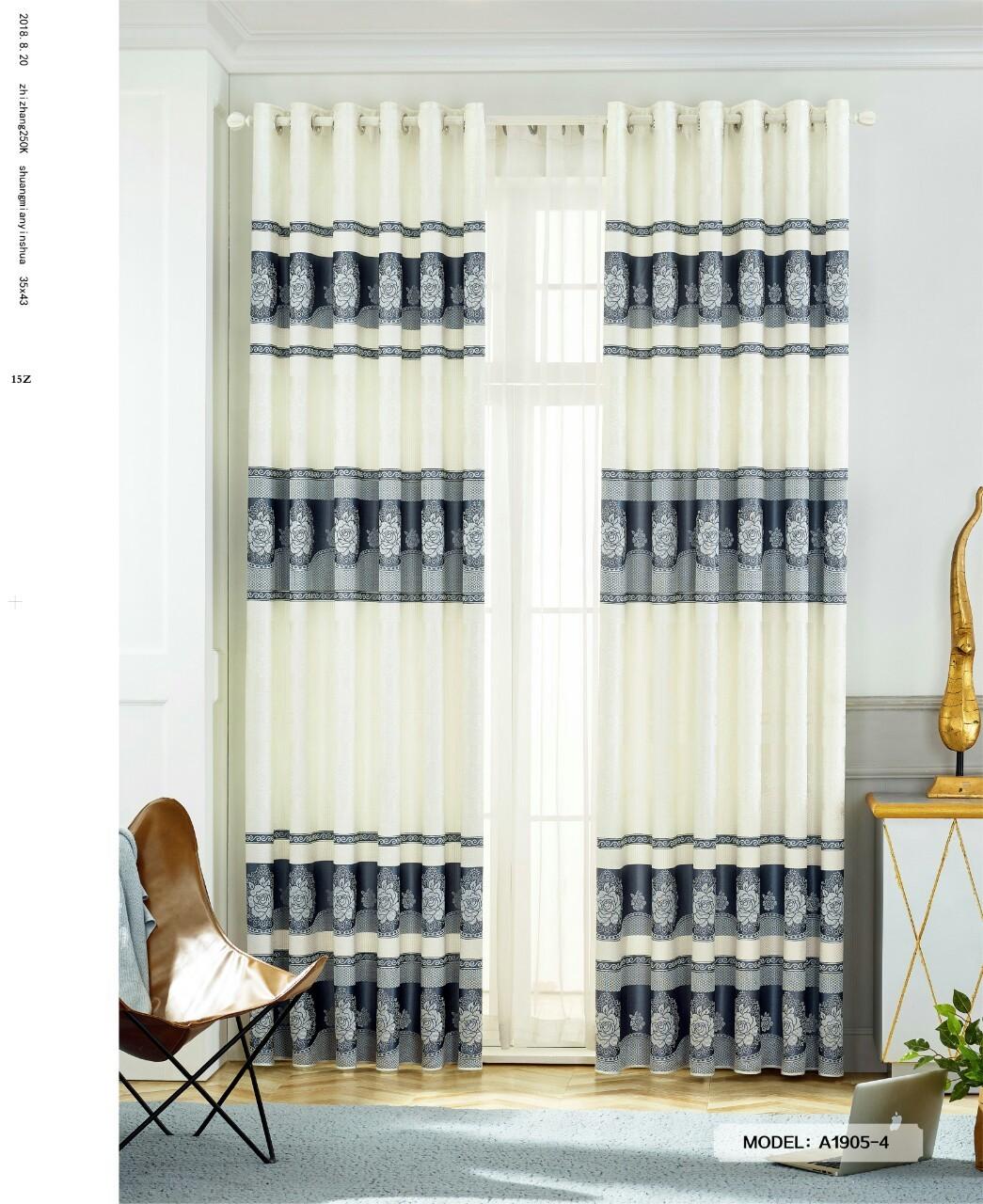 [HCM]Màn Rèm Cửa Chính - Rèm Cửa Sổ - Vải Gấm HQ - Vải dày rủ đẹp - Kiểu Khoen Ore - Mẫu 1905-4 - Tuỳ chọn kích thước từ 150cm đến 500cm (Tím)