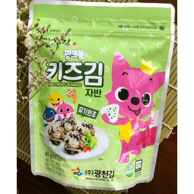 [5.2024]Rắc cơm rong biển trộn vừng Organic Hàn Quốc Pink Fong