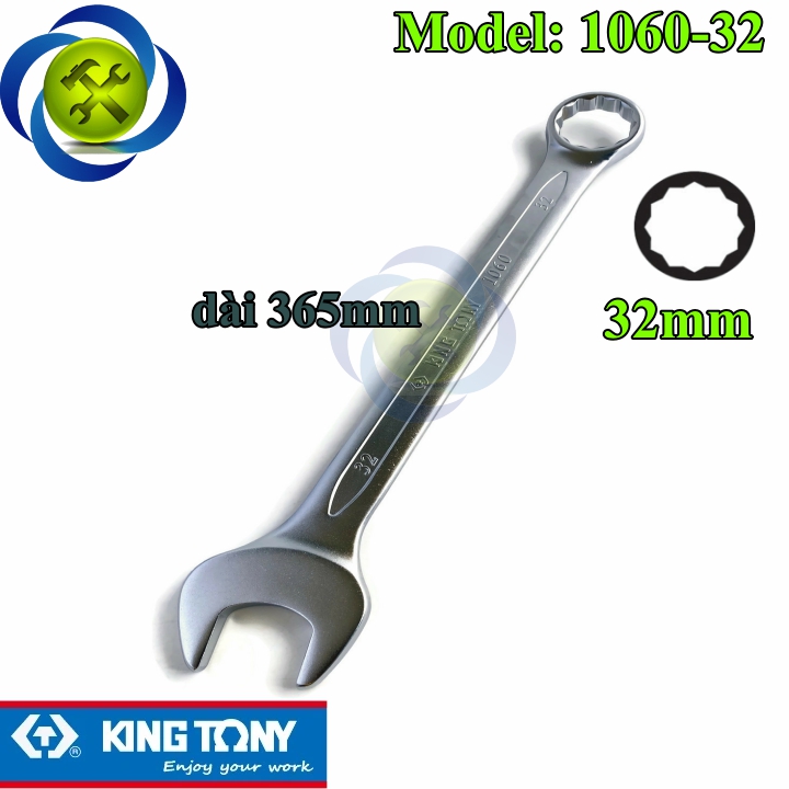 Cờ lê vòng miệng 32mm kingtony 1060-32 dài 365mm