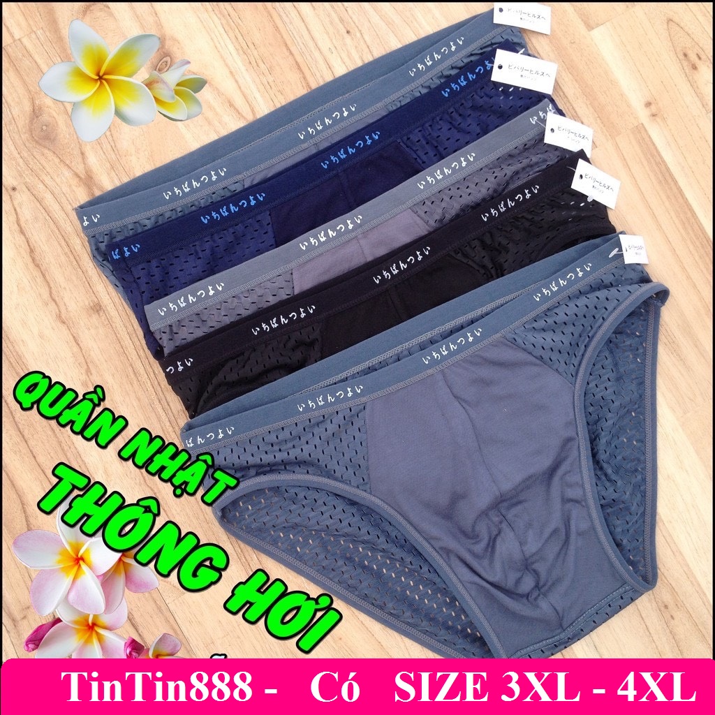 Quần lót tam ❤️ Bộ 5 Quần ❤️ Quần lót của nam giác nam thông hơi xuất Nhật  co dãn nhiều - Quan lot nam tam giac - Quần xì nam - Quan sịp xì nam  - TinTin888