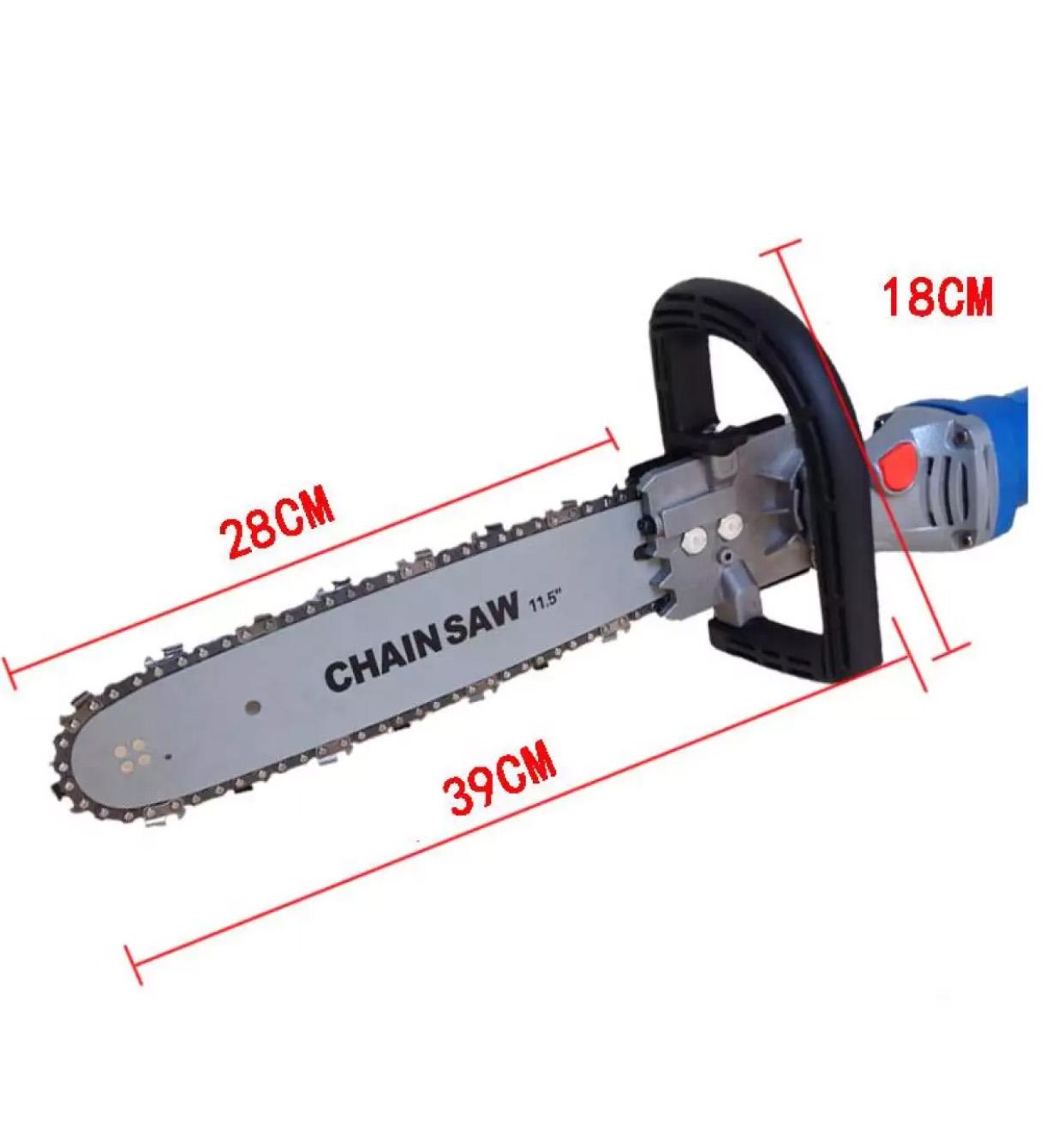 bộ chuyển máy mài thành máy cưa xích lưỡi cưa gỗ cắt gỗ