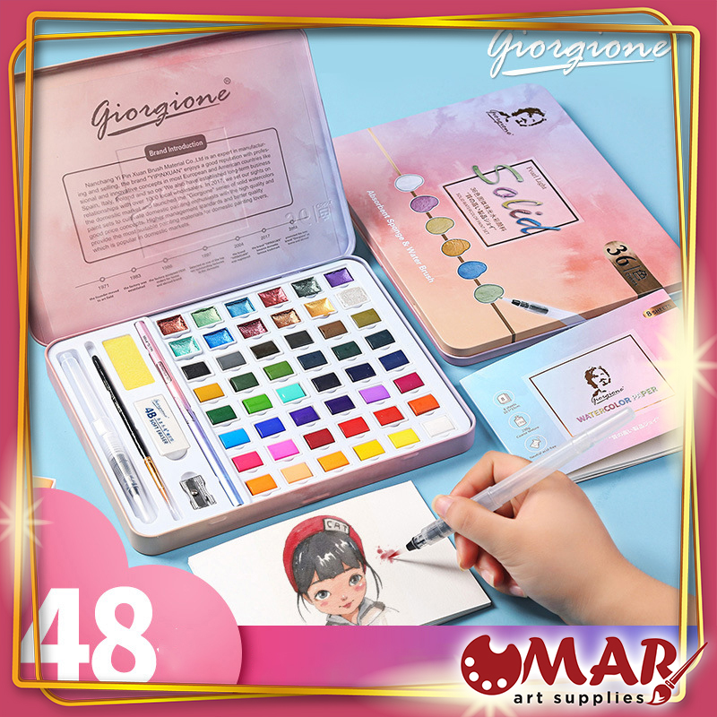 Màu Nước Mix Màu Nhũ 36/48 Màu Cao Cấp