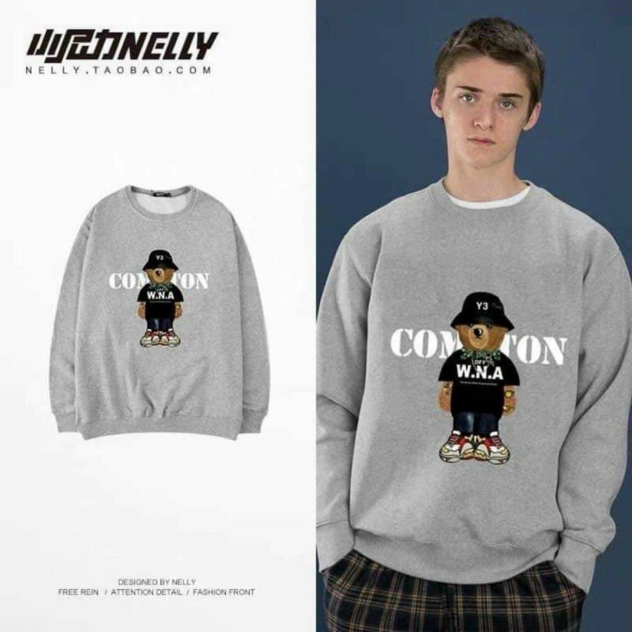 Áo sweater nam nữ in hình. chất nỉ bông mềm mịn-tp