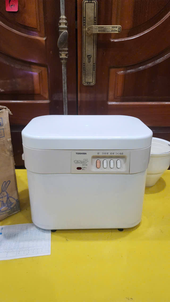 Máy làm bánh mochi, nhào trộn bột, hấp đồ, đồ xôi nội địa Nhật Toshiba AFC-166 (9016083) (1.8L)_Hàng nội địa Nhật, điện 100V