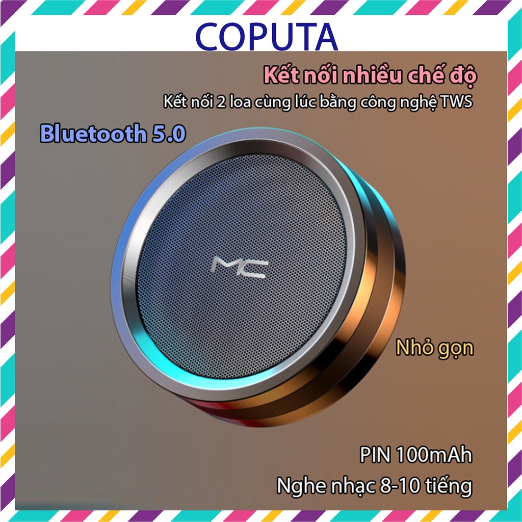 Loa bluetooth mini Coputa loa nghe nhạc nhiều chế độ thẻ nhớ, usb A7