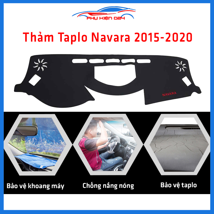 Thảm nhung phủ taplo ô tô Navara 2015-2021