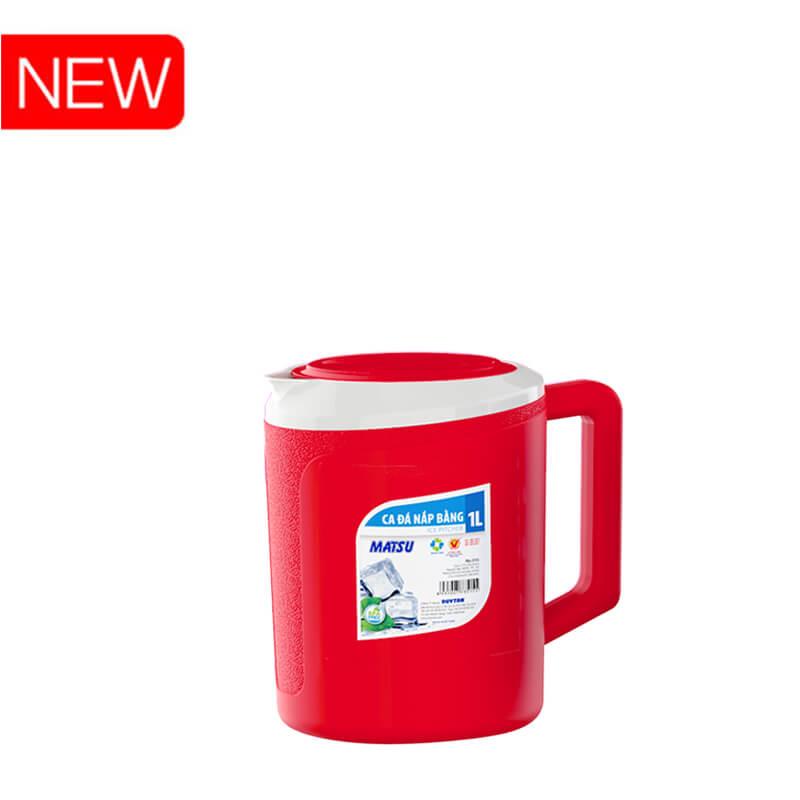 [HCM]Ca đá nắp bằng 1 lít Duy Tân (12.6 x 17 x 16.4 cm) No.515