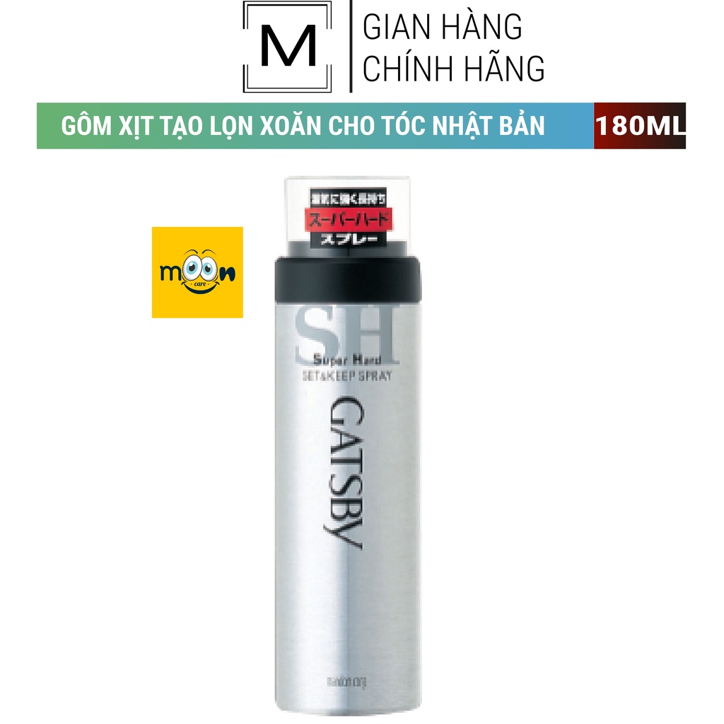 Gôm, keo xịt tóc Gatsby Nhật Bản siêu giữ nếp, tạo lọn xoăn cho nam nữ không bết dính, không vẩy trắng