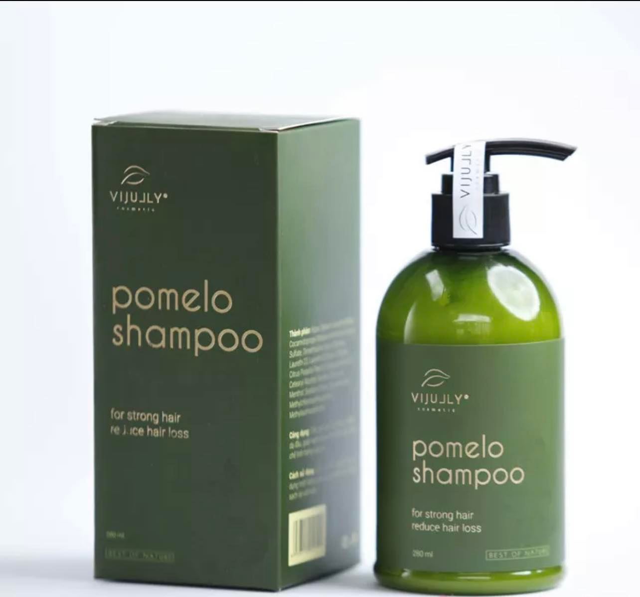 Combo 2 chai dầu gội bưởi vijully kích thích mọc tóc cao cấp giảm rụng tóc giúp nhanh mọc tóc, làm dày mái tóc dầu gội 280ml