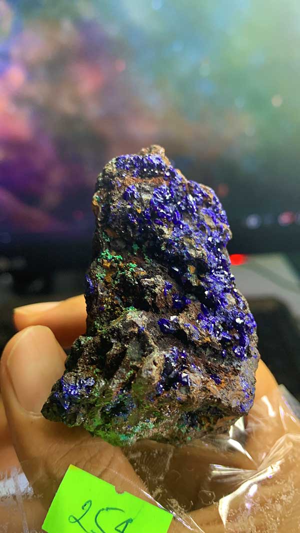 Viên đá phép thuật huyền bí năng lượng tinh thần Azurite 254