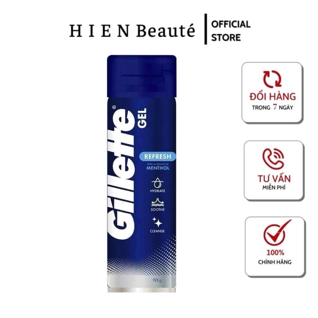 Bọt Cạo Râu Gillette Gel Refresh 195g