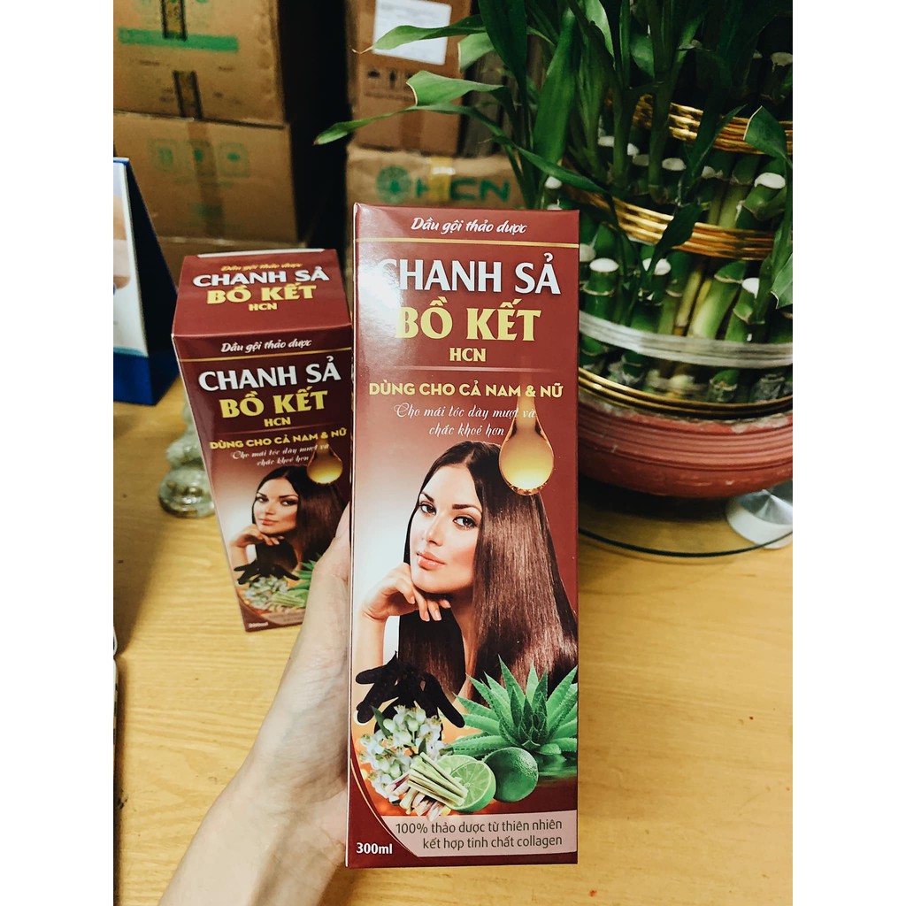 Dầu gội thảo dược bồ kết sả chanh