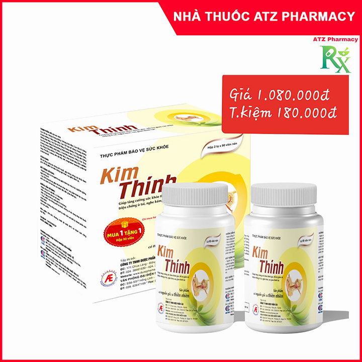 Kim thính hộp 180 viên - giúp tăng cường thính lực