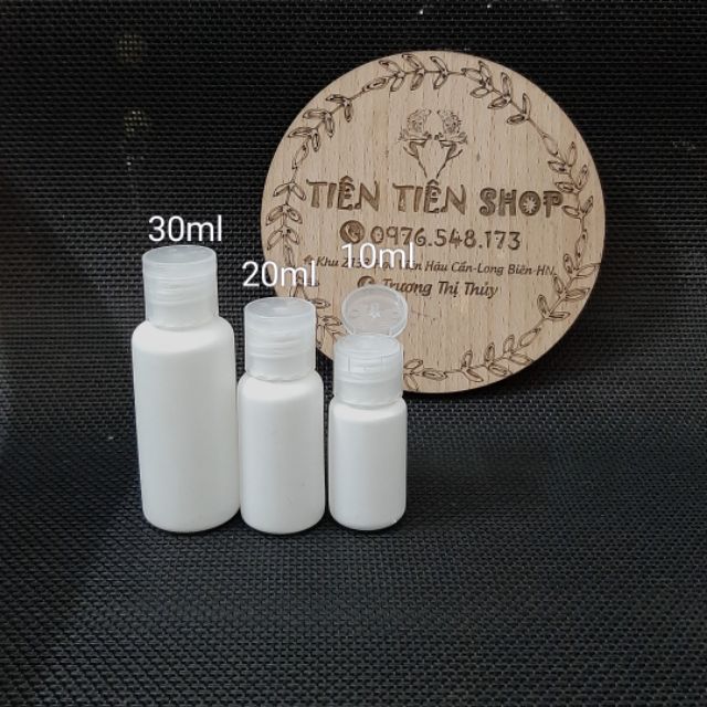 Chai nhựa trắng hdpe nắp bật