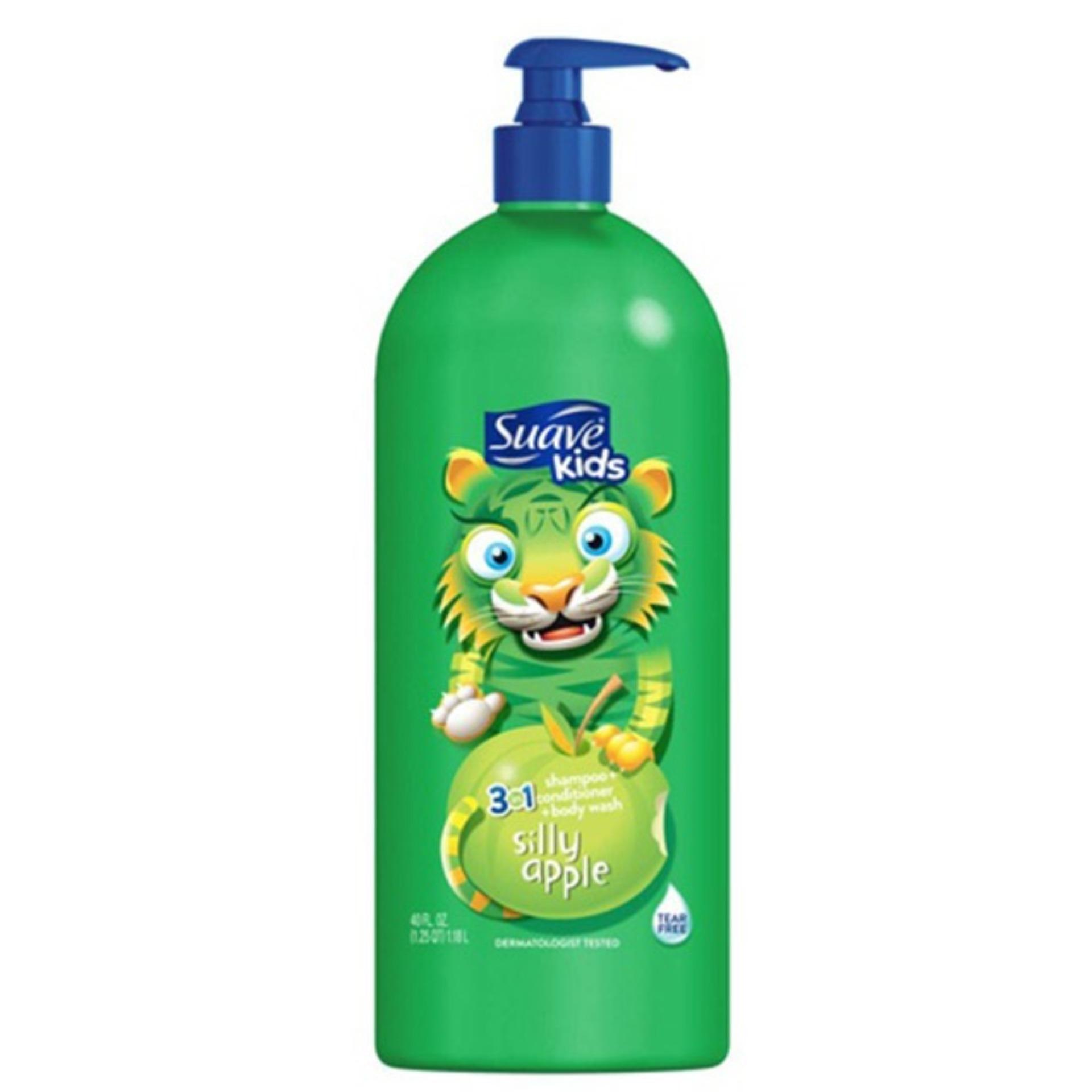 Sữa tắm, gội và xả cho bé suave kid 3in1 hương táo 1.18l