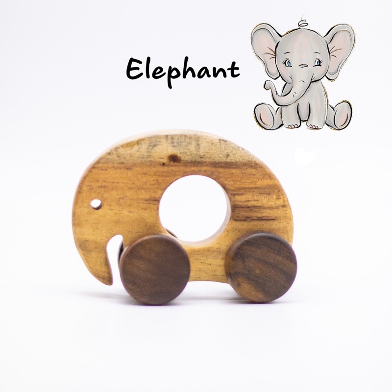Thú voi mini - đồ chơi gỗ chàng trai gỗ