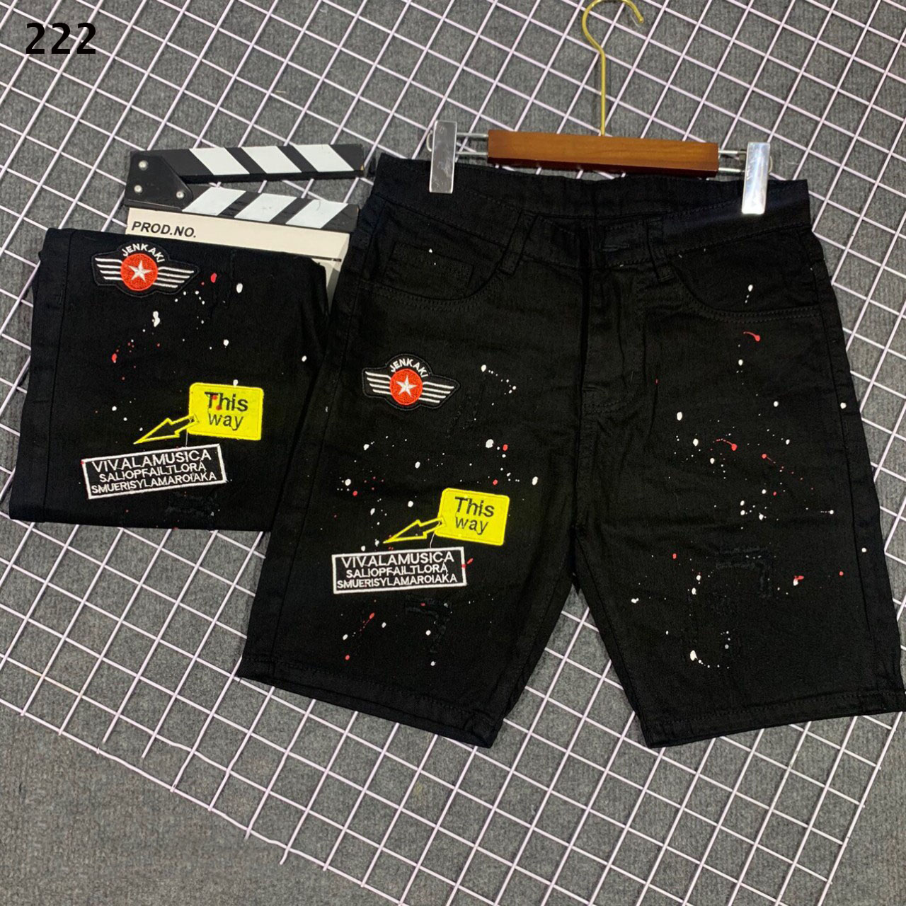 [HCM]Quần Sọt Jean Nam Màu Đen Có Hình Logo Cực Chất Mẫu Mới Thời Trang Hiện Đại Cam Kết Như Hình