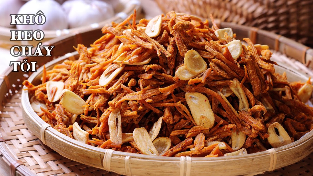 Khô heo cháy tỏi - đặc sản - hủ 500gr chất lượng thượng hạng