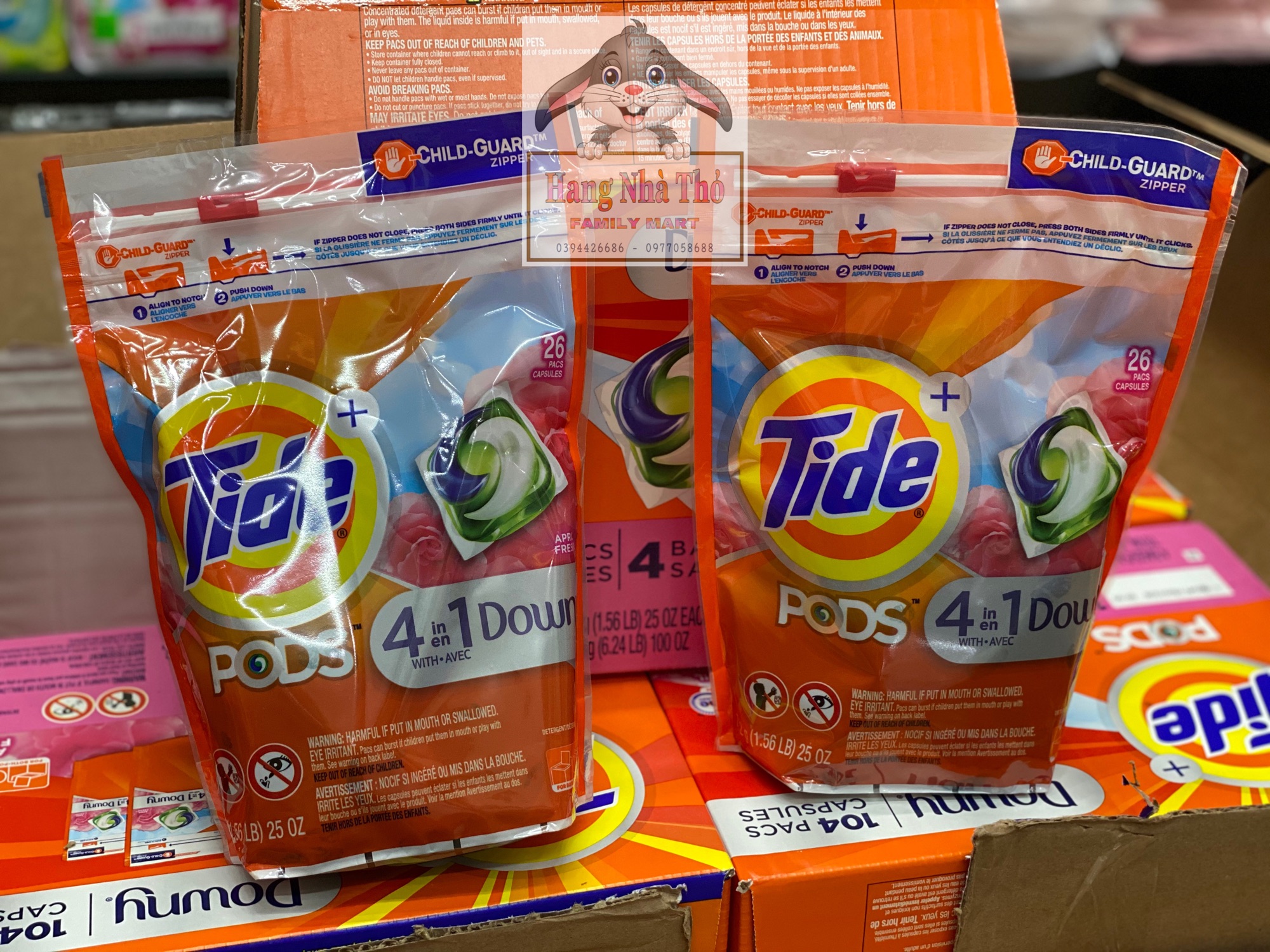 Viên giặt Tide Downy 4in1 26 viên - Mỹ