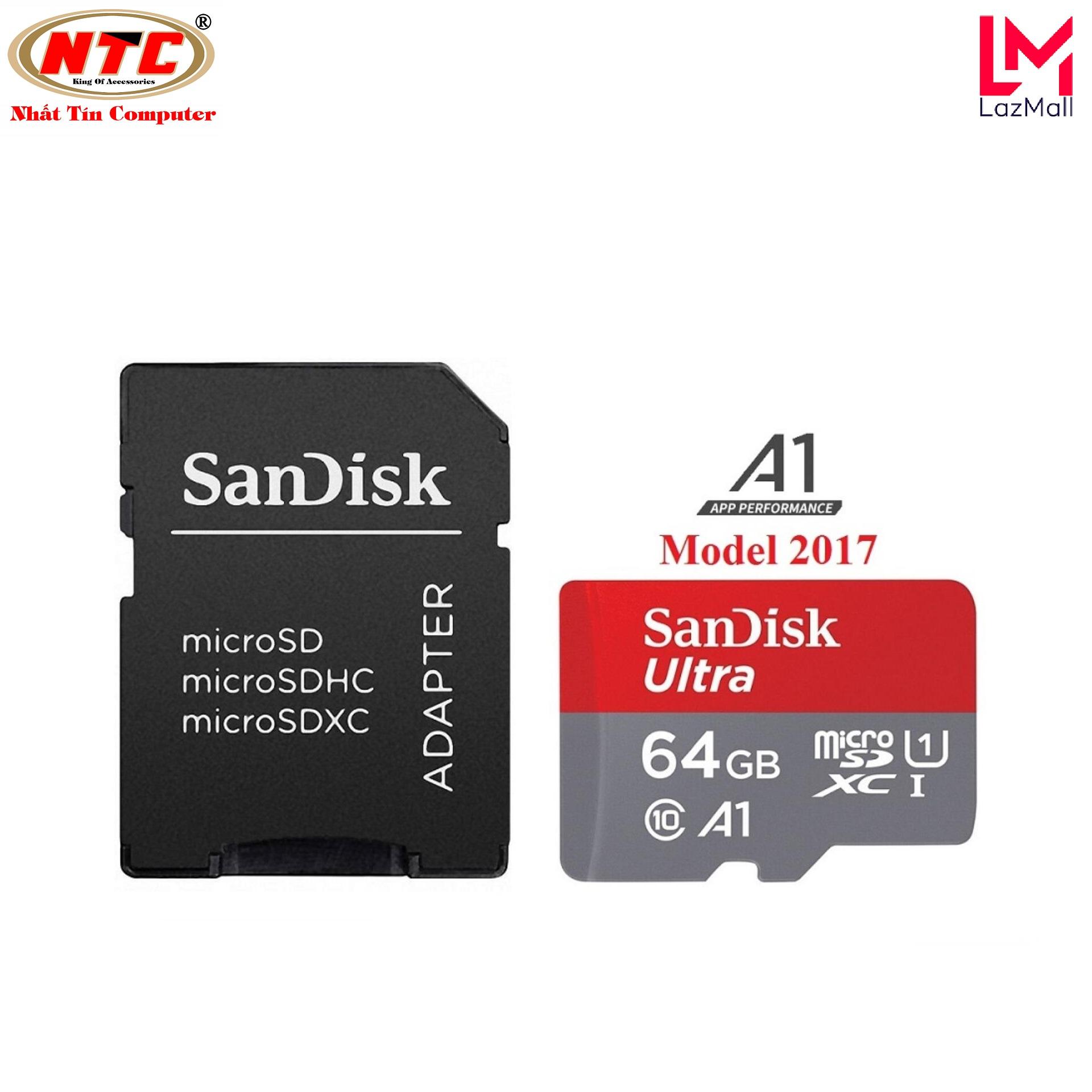 Microsdxc Sandisk Ultra A1 64Gb Class 10 U1 140Mb/S Memory Card with Adapter (Red) Nhat Tin Authorized Store Giá 425,000 Đồng*Miễn phí vận chuyển