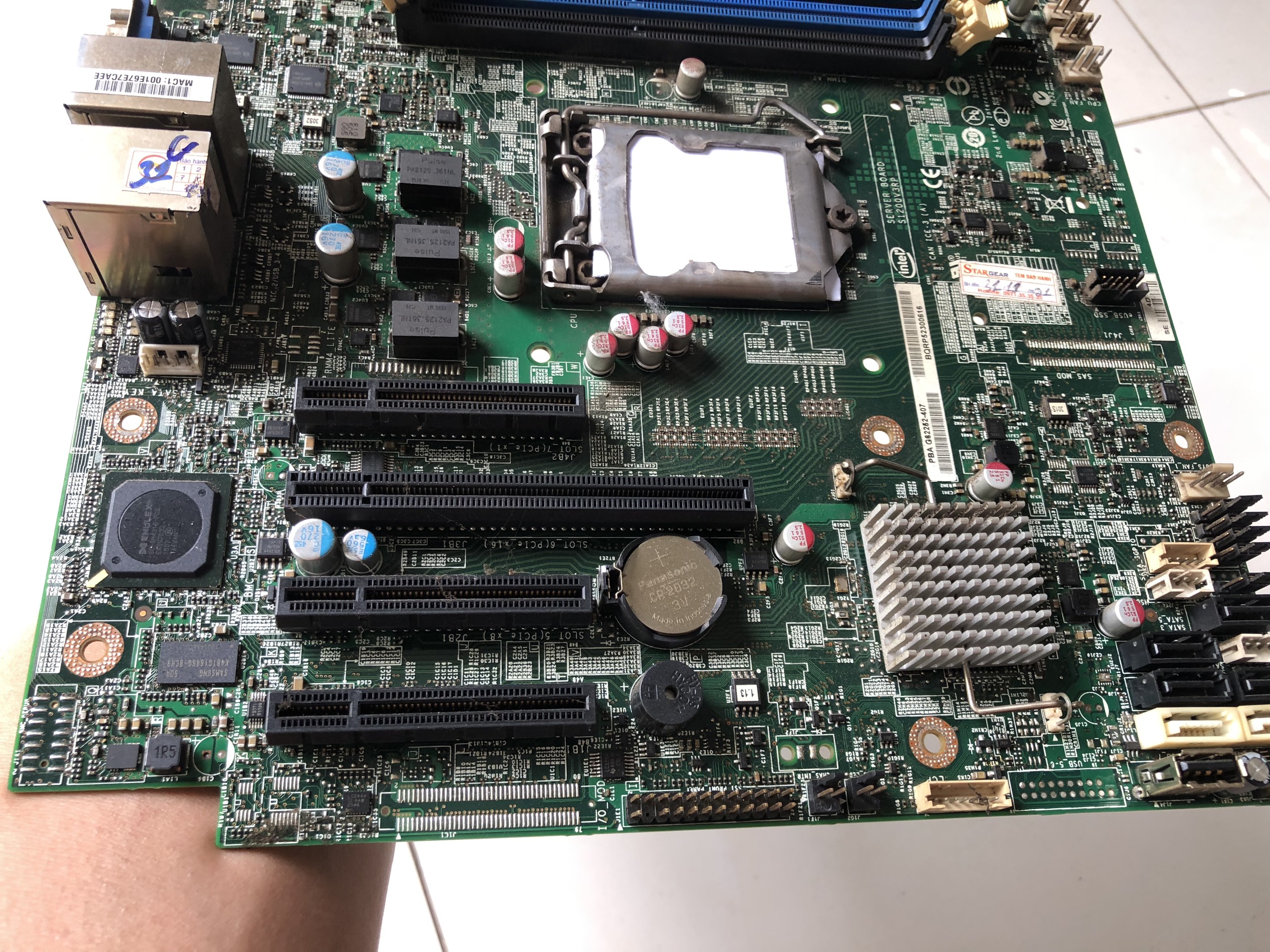Mainboard intel server board 1200v3rps socket 1150