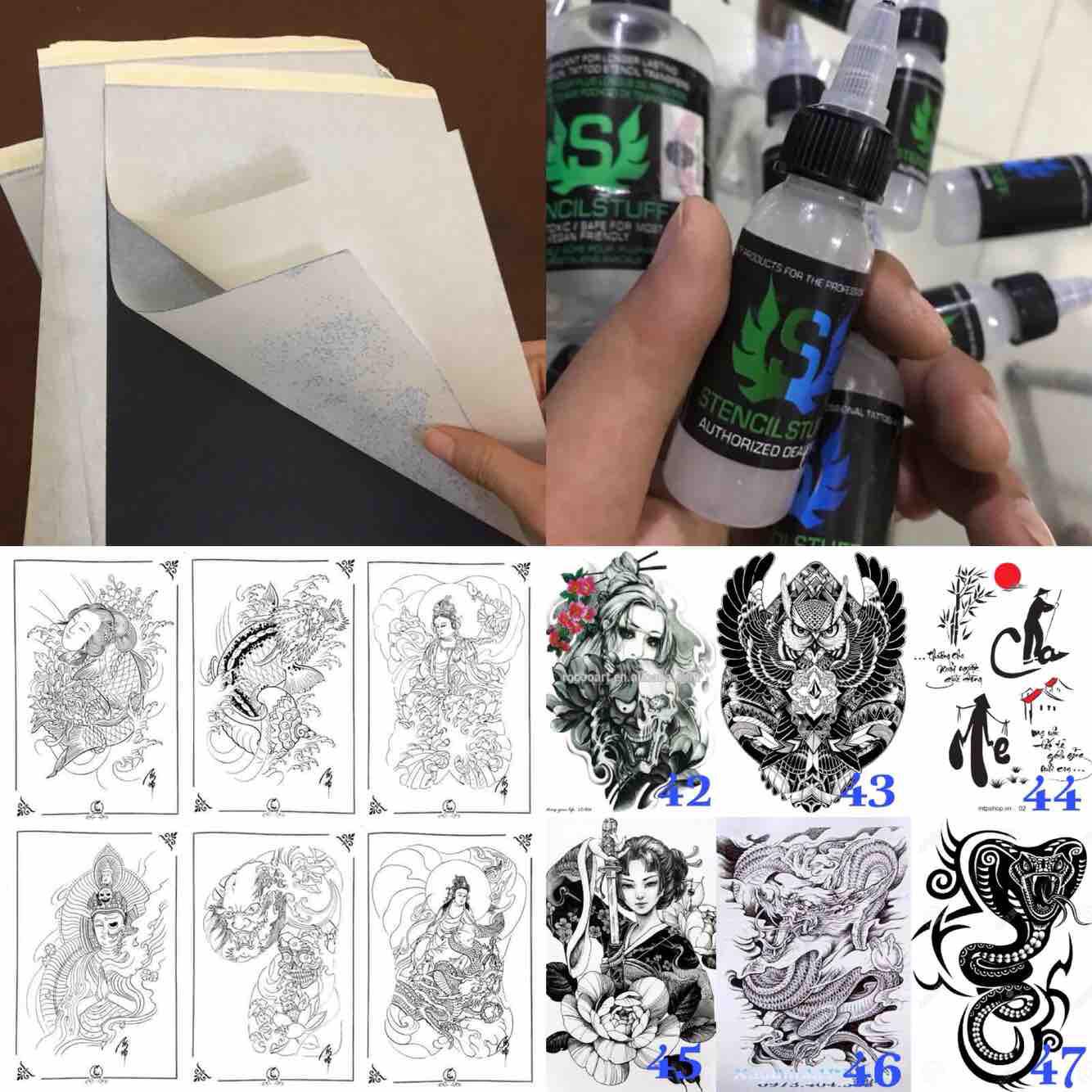 Trọn bộ scan in hình xăm tattoo