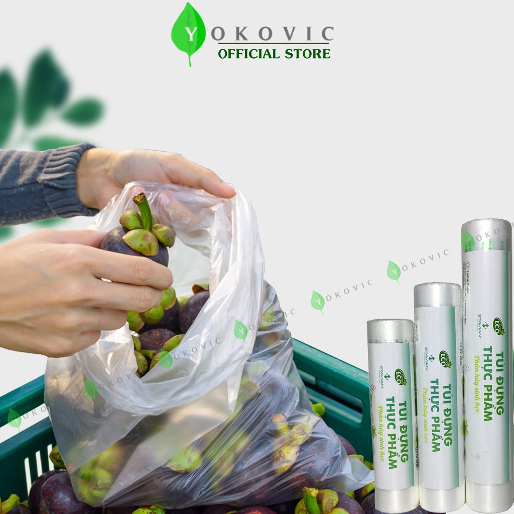 Túi Đựng Thực Phẩm Tự Hủy sinh Học 200 cái KT 20*30