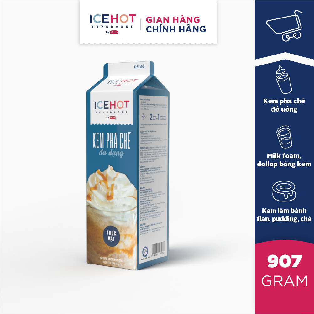Kem pha chế đa dụng icehot hộp 907g