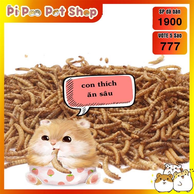 Sâu khô rang size to