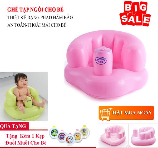 Ghe Tap Ngoi Cho Be, Ghe Hoi Tap Ngoi, Ghế Bơm Hơi Tập Ngồi Cho Bé. Ghế Phao Chất Liệu Cao Cấp, Mềm Mại, An Toàn Cho Bé, Bảo Vệ Xương Cột Sống Của Trẻ - GIÁ GIẢM SỐC - BH 1 Đổi 1.