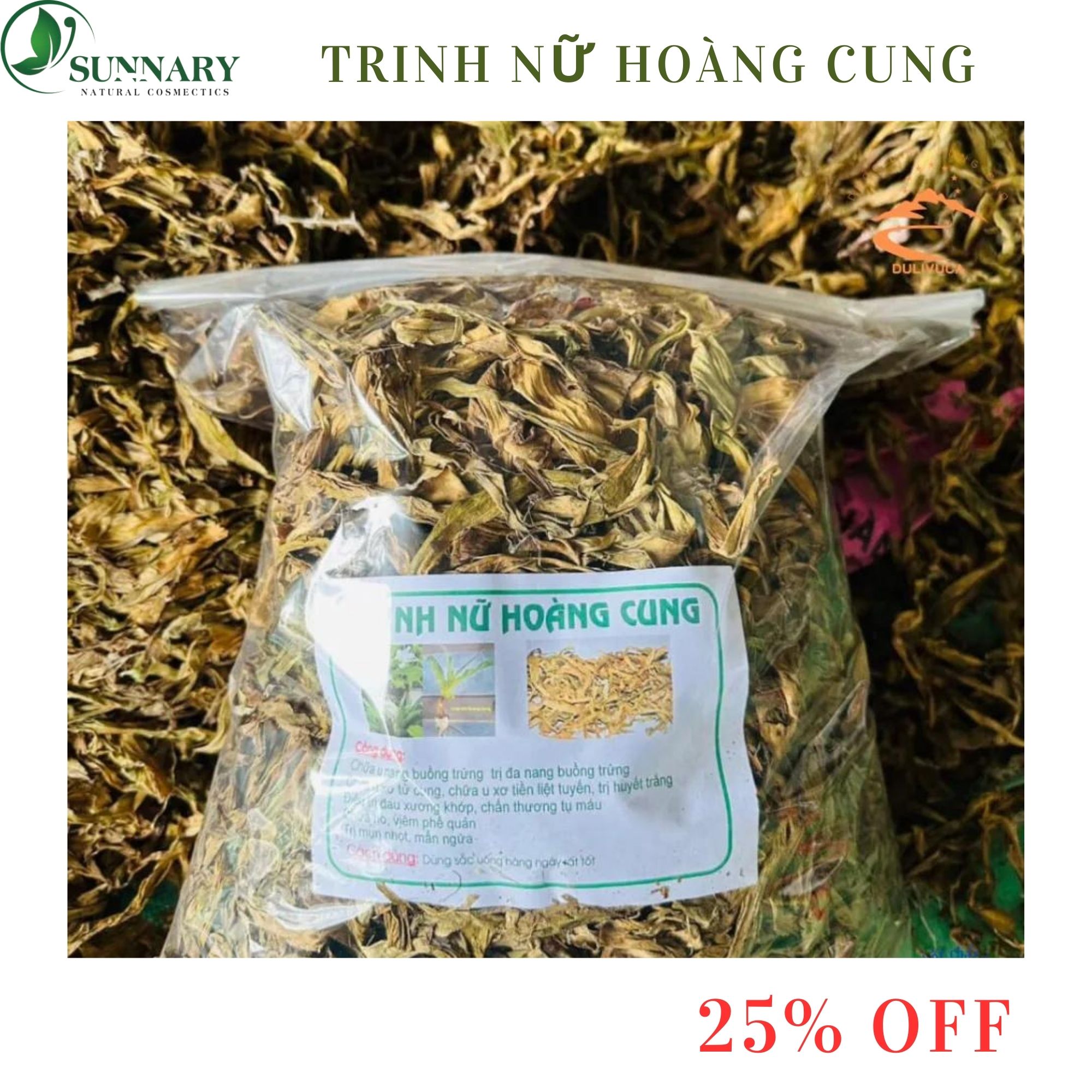 Lá trinh nữ hoàng cung khô 1kg khô thơm sạch thảo dược quý giảm đau, thanh nhiệt giải độc, thông kinh hoạt lạc