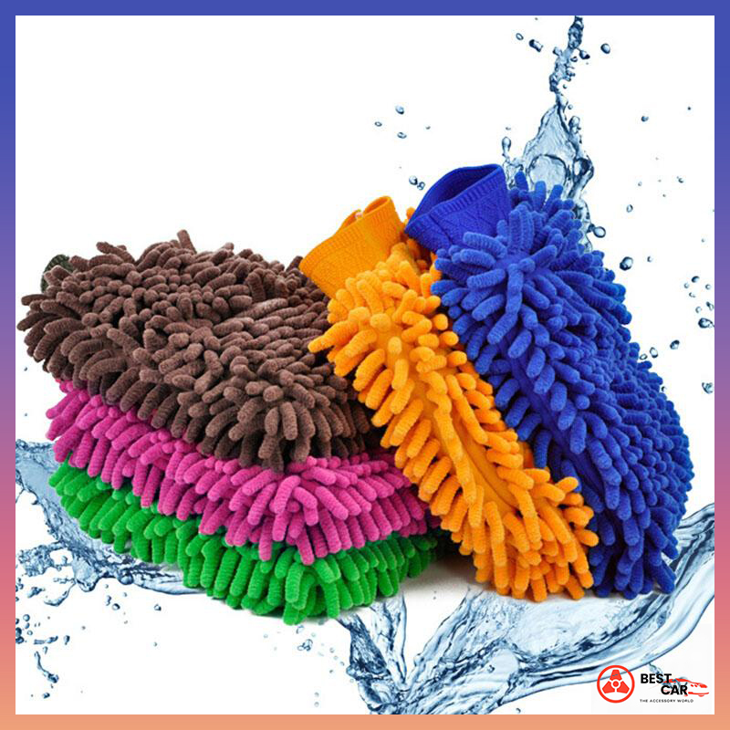 Combo 5 cái găng tay, bao tay chuyên dụng lau, chùi rửa, vệ sinh ô tô, xe máy, xe hơi