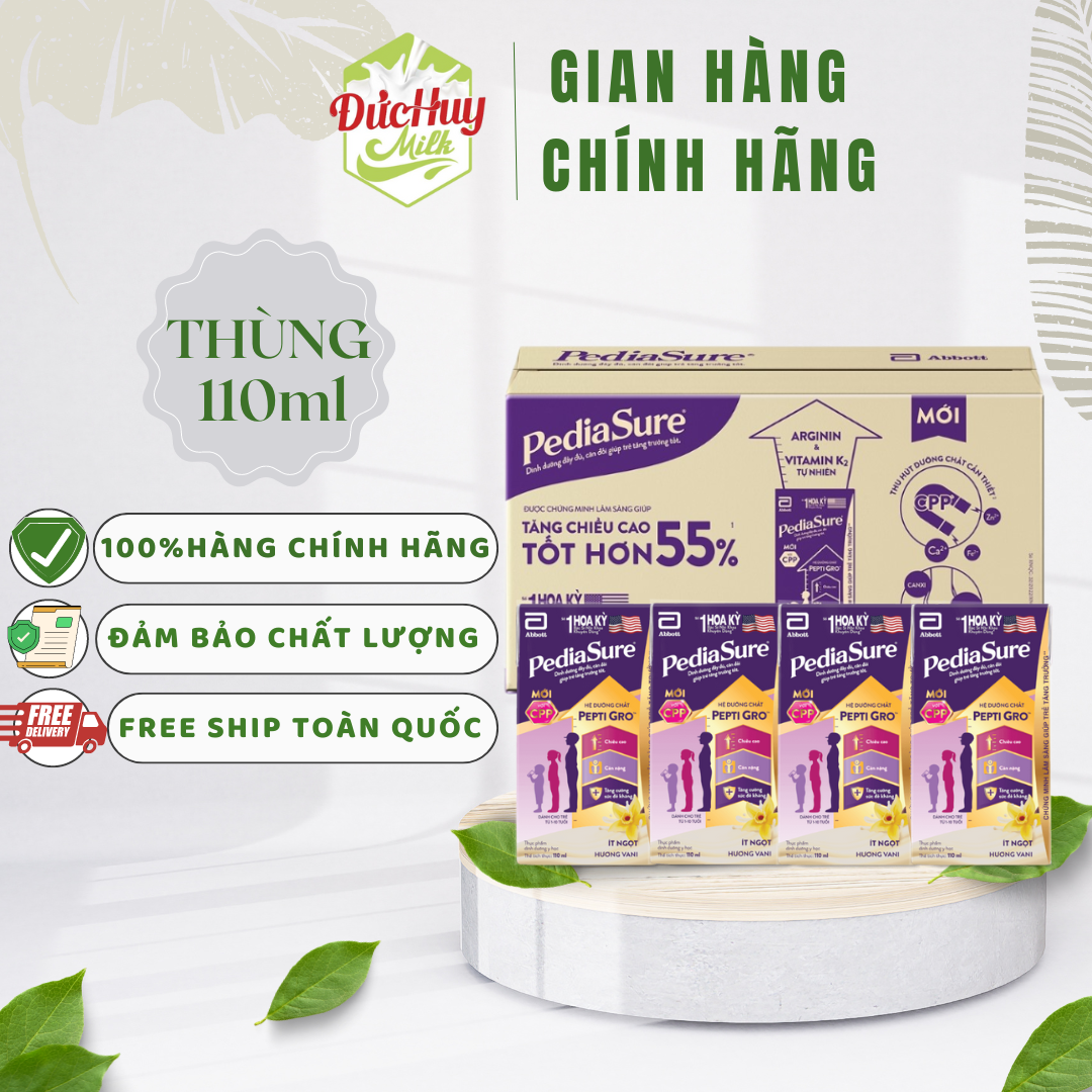 Thùng 48 hộp sữa nước pediasure vani 110_180ml/hộp