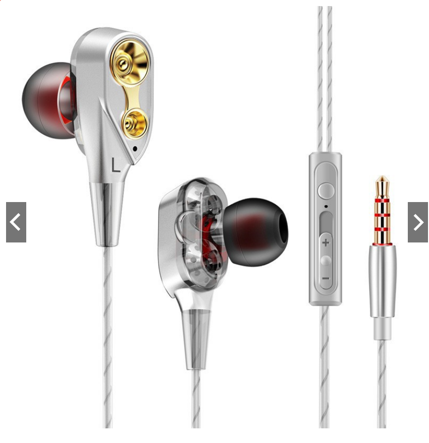 Tai nghe nhét tai có mic lõi kép 4 sợi cuốn âm thanh 6D , 4 loa mini.bass siêu trầm-Tai nghe dùng cho điện thoại iphone,xiaomi,samsung,oppo,nokia