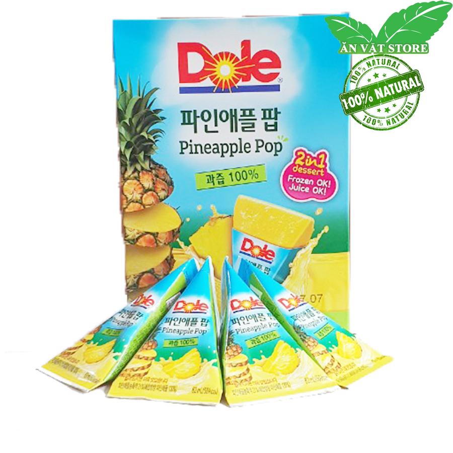 Kem Trái Cây Nguyên Chất Nhập Khẩu Hàn Quốc 1 Hộp 8 Bịch 63ml (bỏ tủ đá hoặc uống trực tiếp ) - Trái Thơm - Ăn Vặt Store