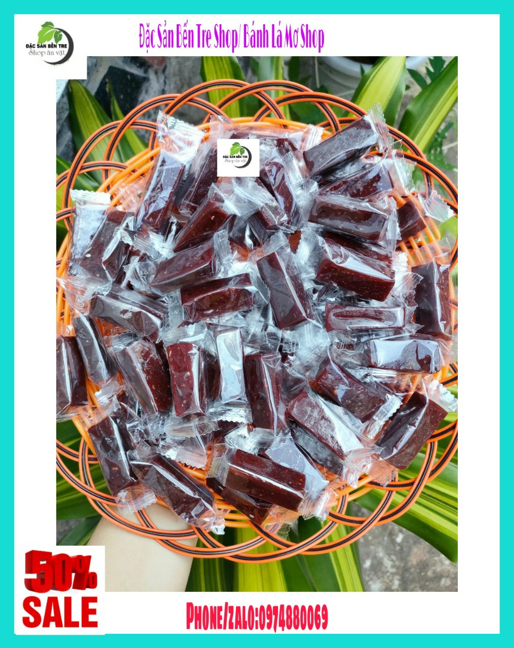 {FREESHIP} 1kg Kẹo chuối tươi nguyên chất Bến Tre- ĐẶC SẢN BẾN TRE SHOP