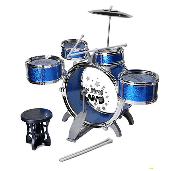 [SIÊU RẺ] BỘ TRỐNG JAZZ DRUM 5 TRỐNG CÓ GHẾ, Hộp đồ chơi bộ trống Jazz Drum 5 cái kèm ghế ngồi, Combo bộ trống chơi nhạc cho bé