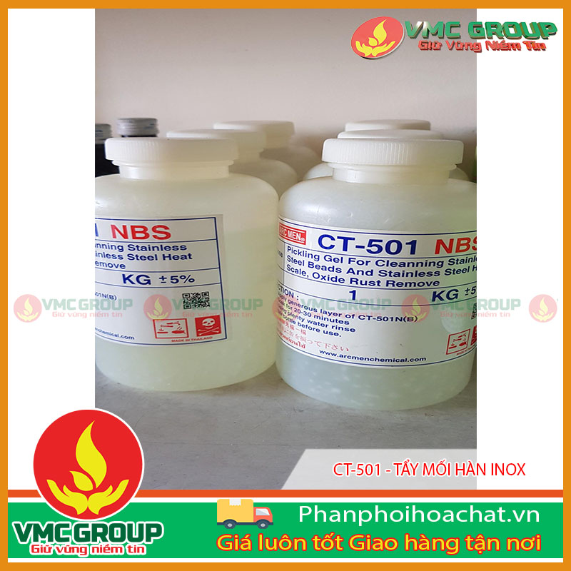 CT-501 DUNG DỊCH TẨY MỐI HÀN INOX CHAI 1 KG
