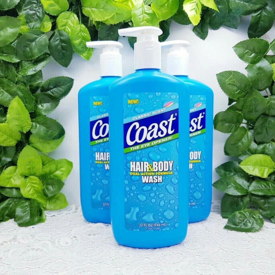 Sữa tắm dầu gội 2in1 Coast Mỹ