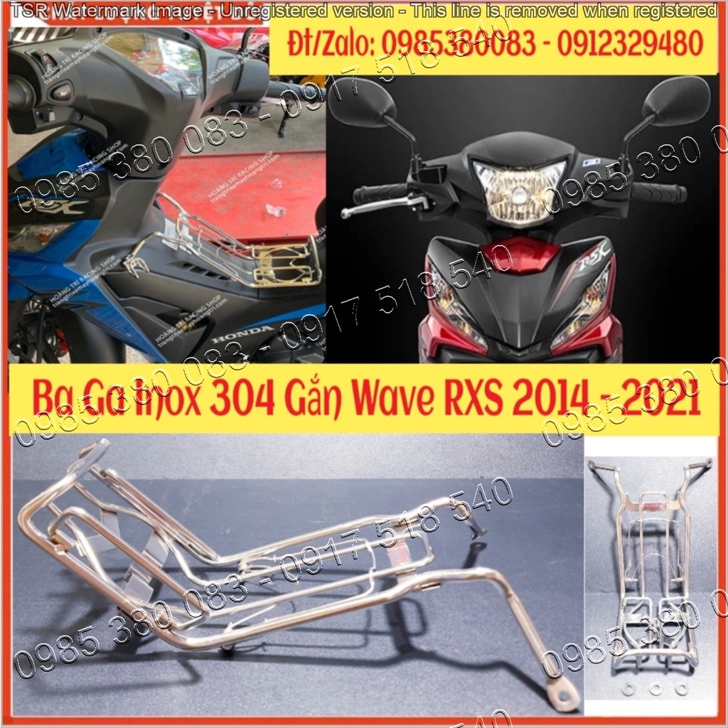 Baga giữa võng xe inox dày 10 ly cho honda wave rsx các đời 2014 - 2021